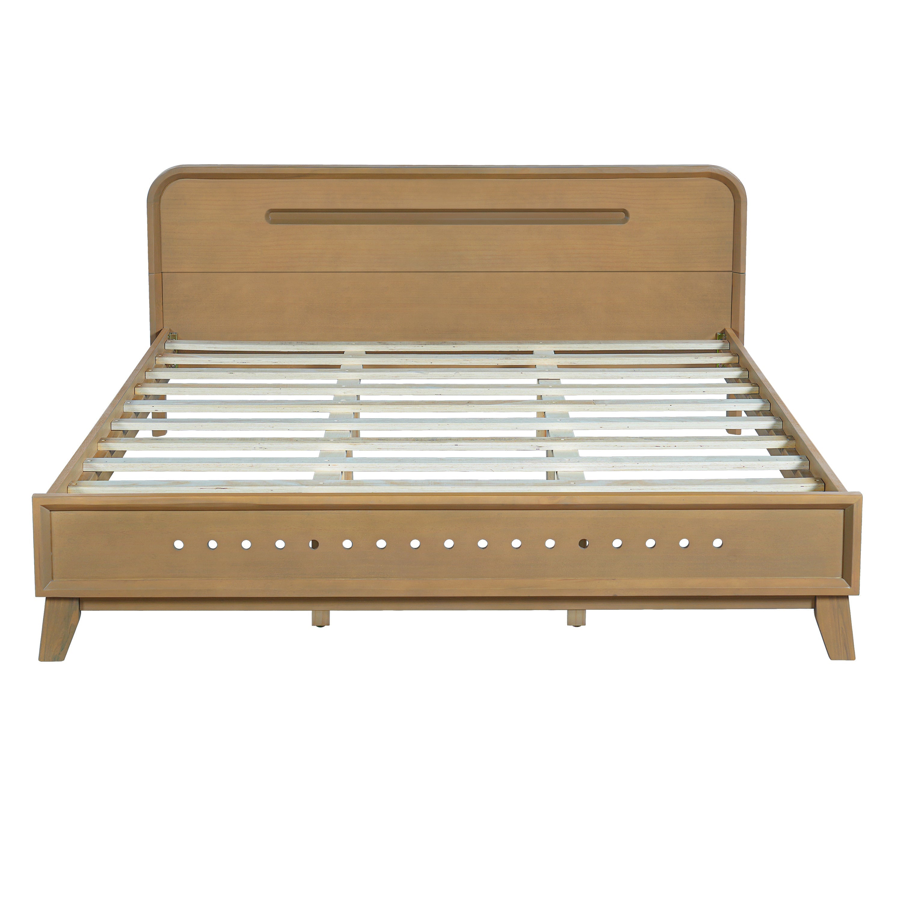 Pine Solid Wood Queen Size Bed