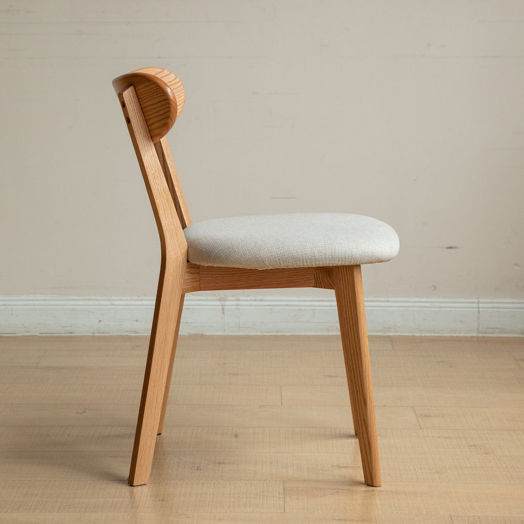 2Pcs Solid Wood Dining Room Chair with Upholstered