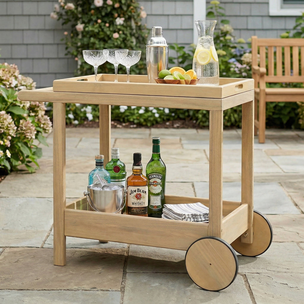 Outdood Rolling Bar Cart