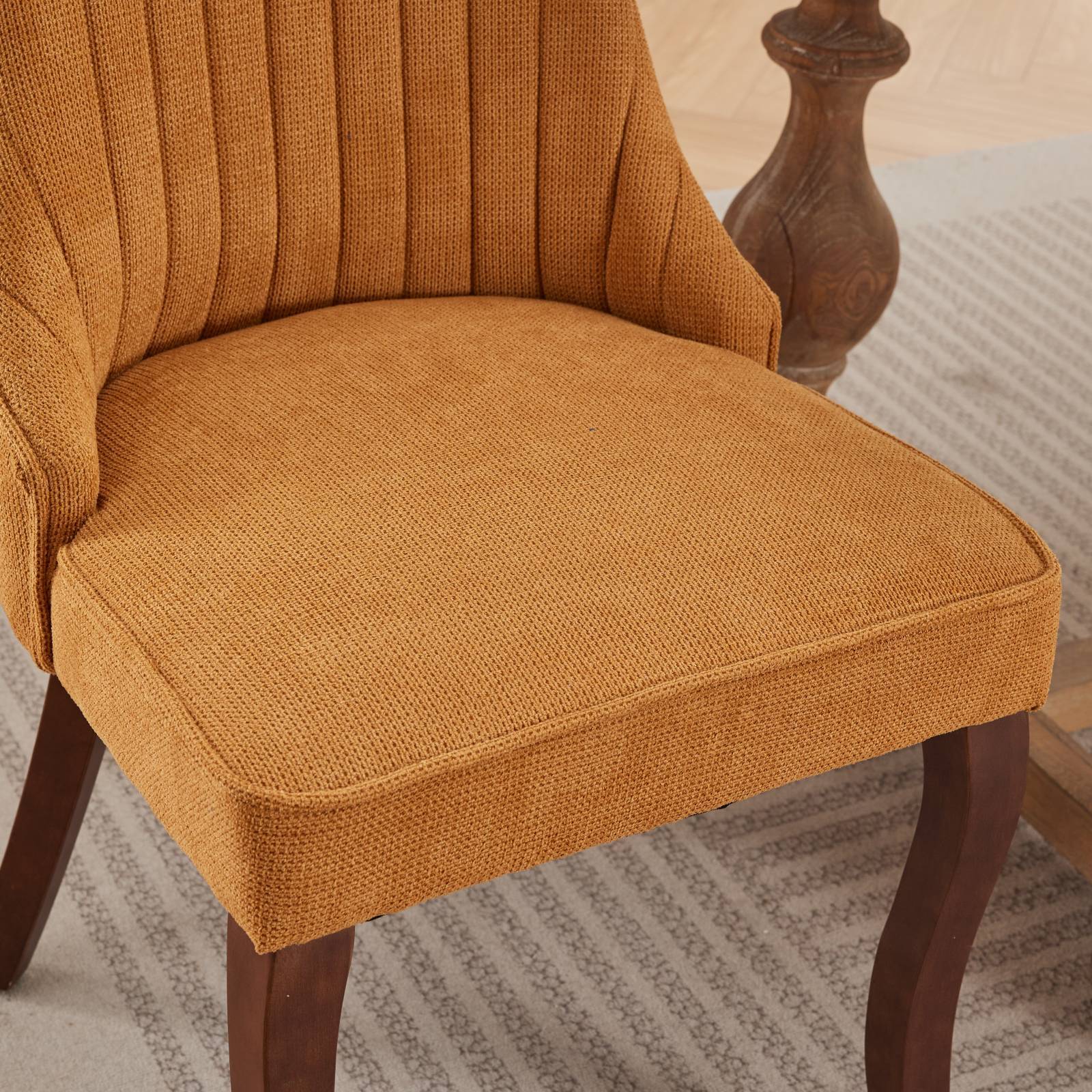 Rayon Cloth Flocking Velvet/Linen Dining Chairs (Set of 2)