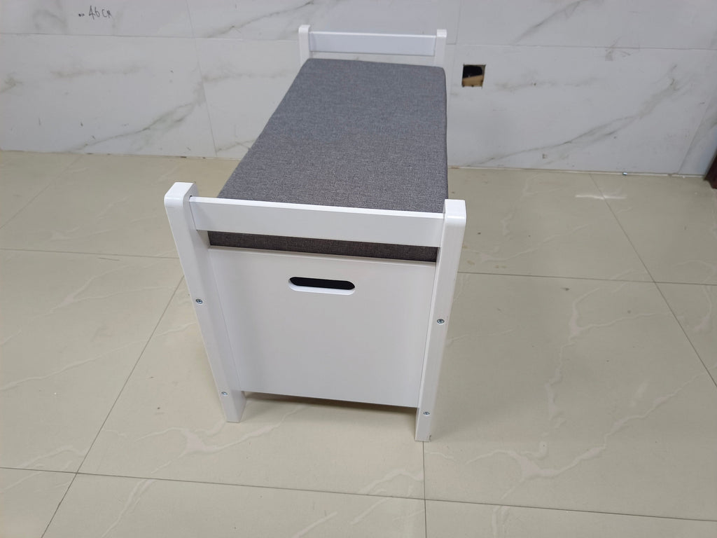 Kids Toy Box Chest Large Storage Cabinet with Cushion Seat