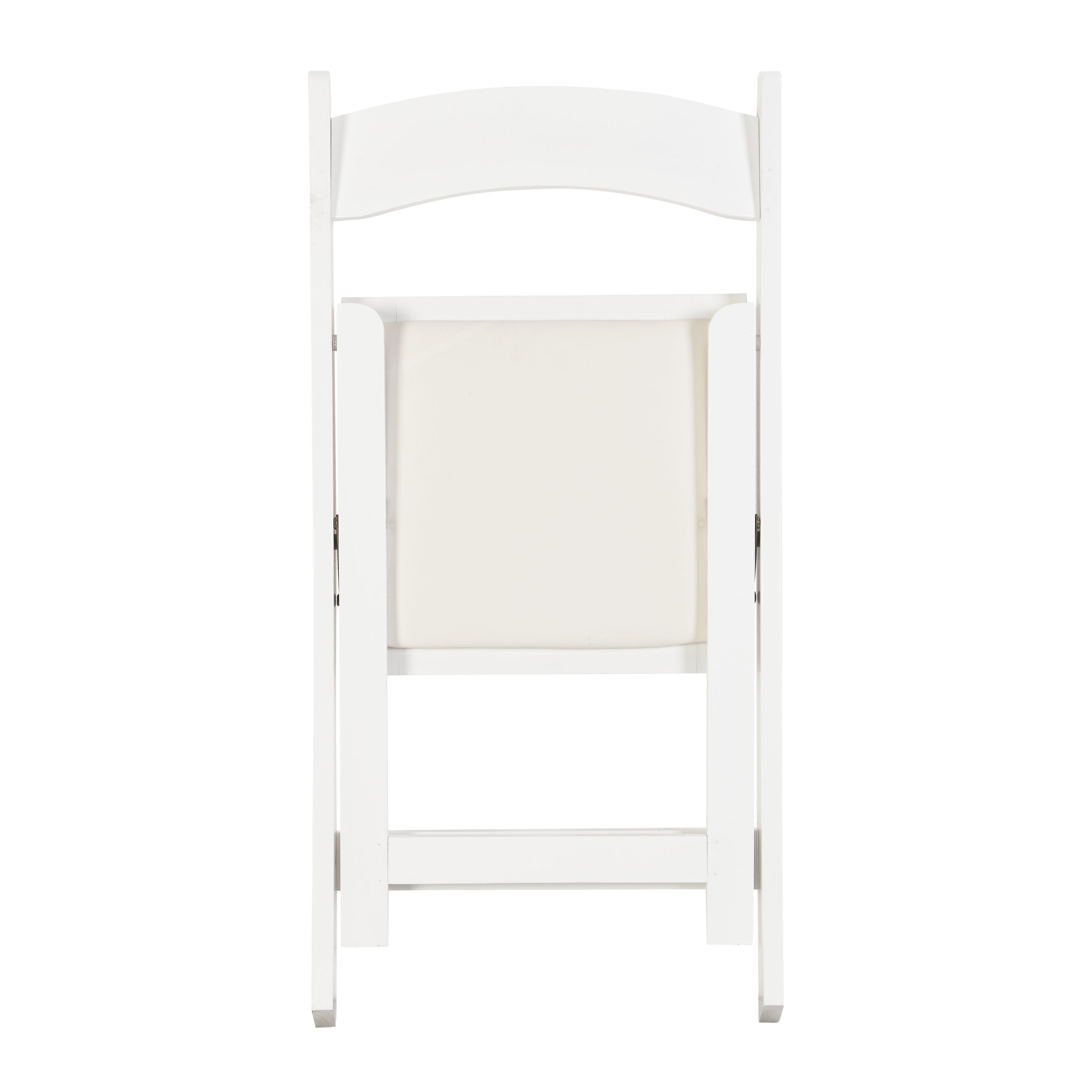 Set of 4 Folding Chairs Cushioned Solid Wood Space-Saving Dining Chairs