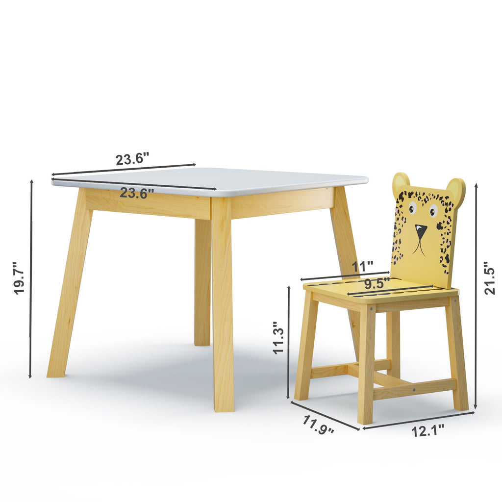 5 Piece Kiddy Table and Chair Set with 4 Chairs