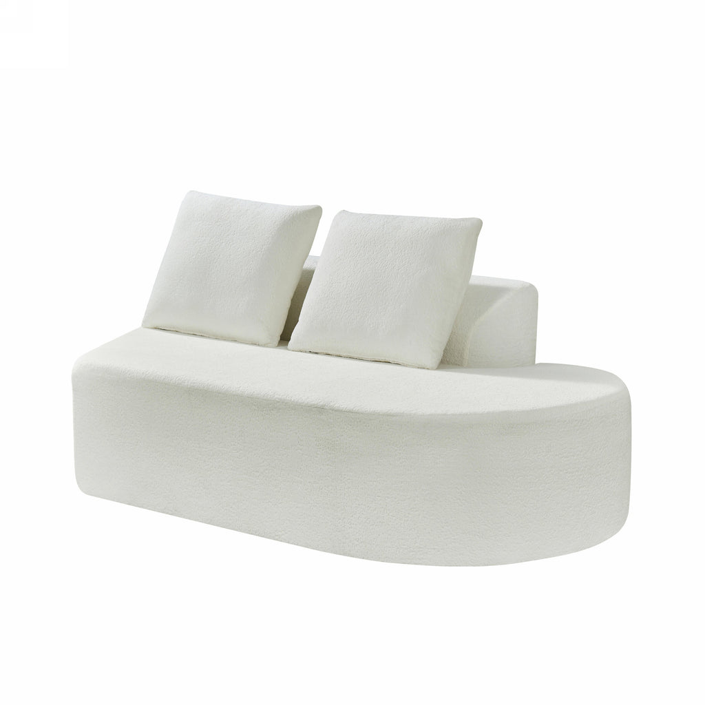 116' Modern Curved Sectional Sofa for Living Room