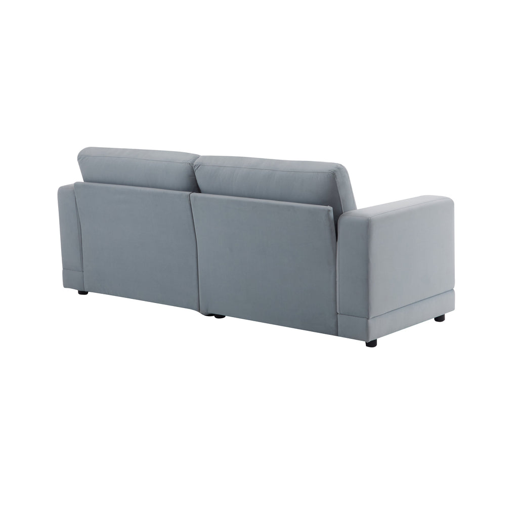 81'' Modern Square Arm Sofa with Soft Fabric Upholstery