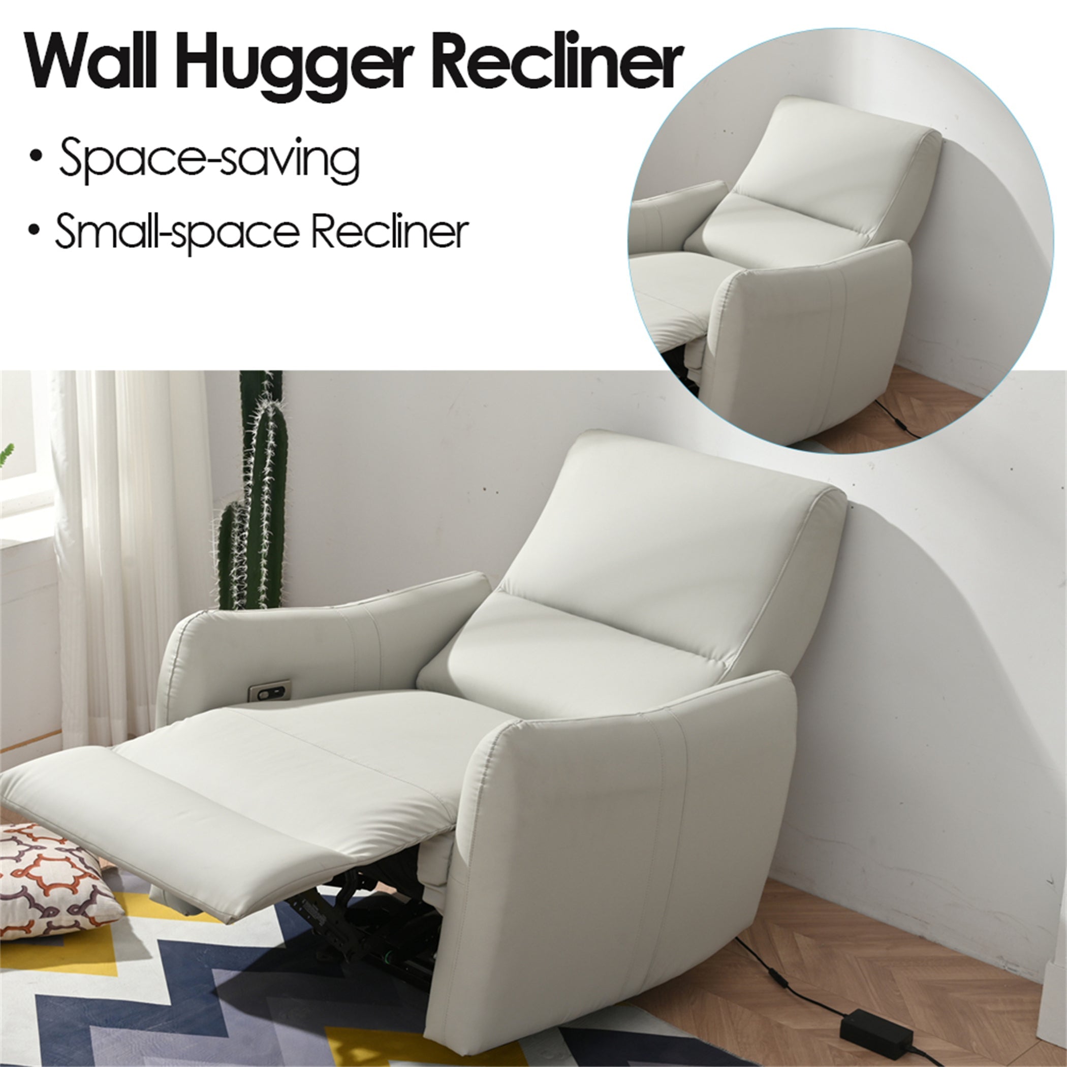 Wall Hugger Power Recliner Chair