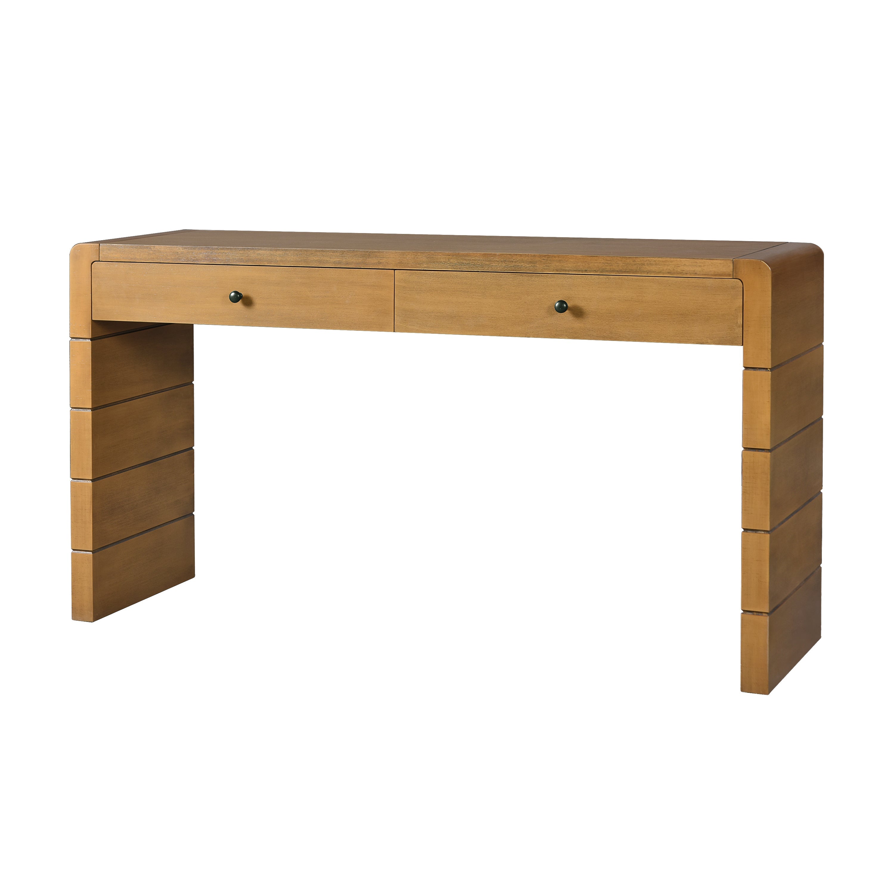 Wooden Entryway Table with 2 Drawers