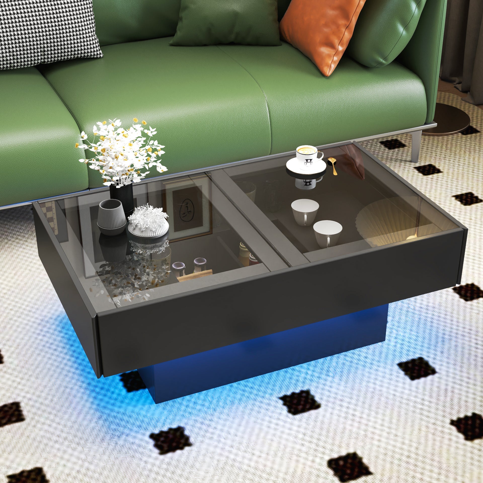 Coffee Table with Sliding Tabletop