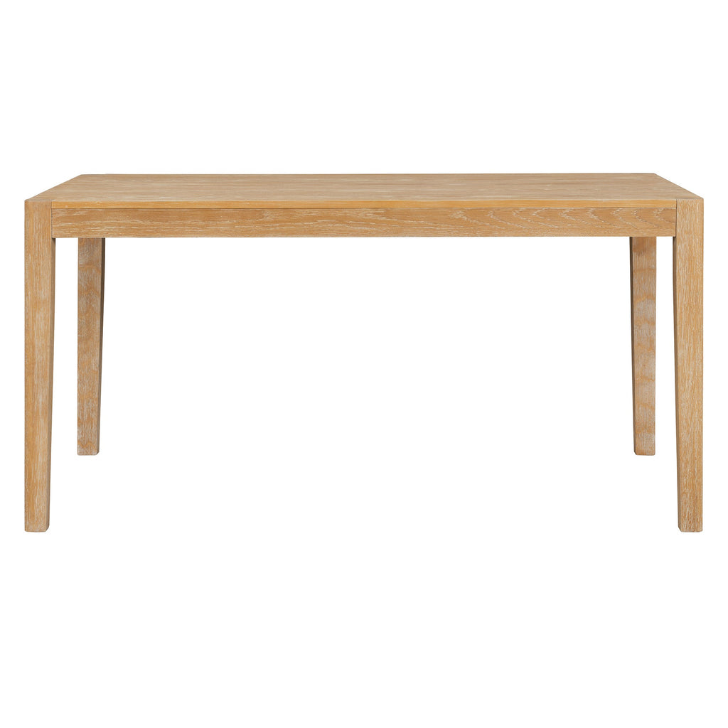 7-Piece Retro Rectangular Wood Dining Table Set