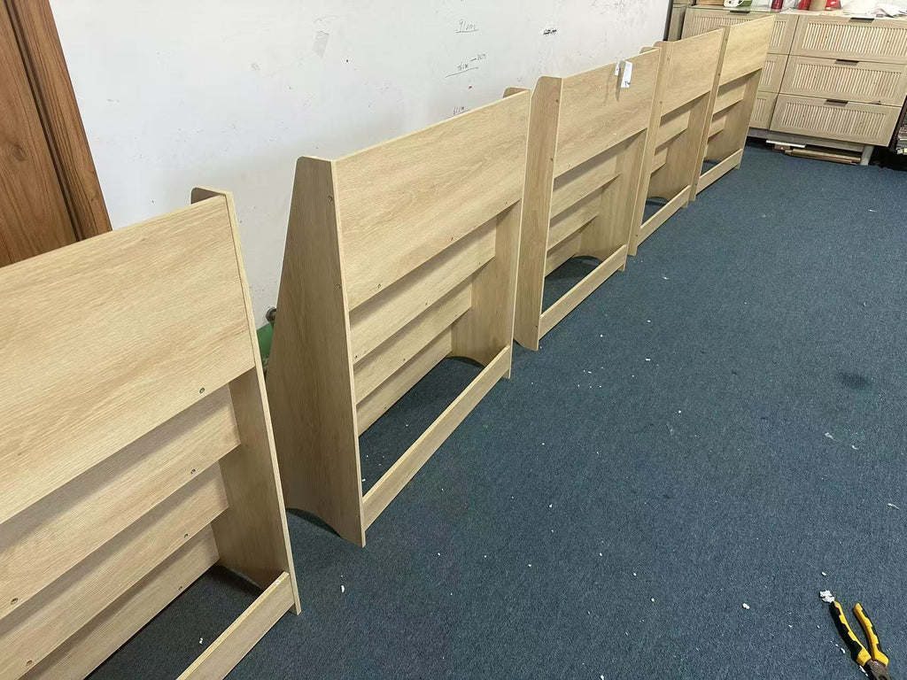 4-Tier MDF Toddler Book Display Shelves Kids Bookshelf