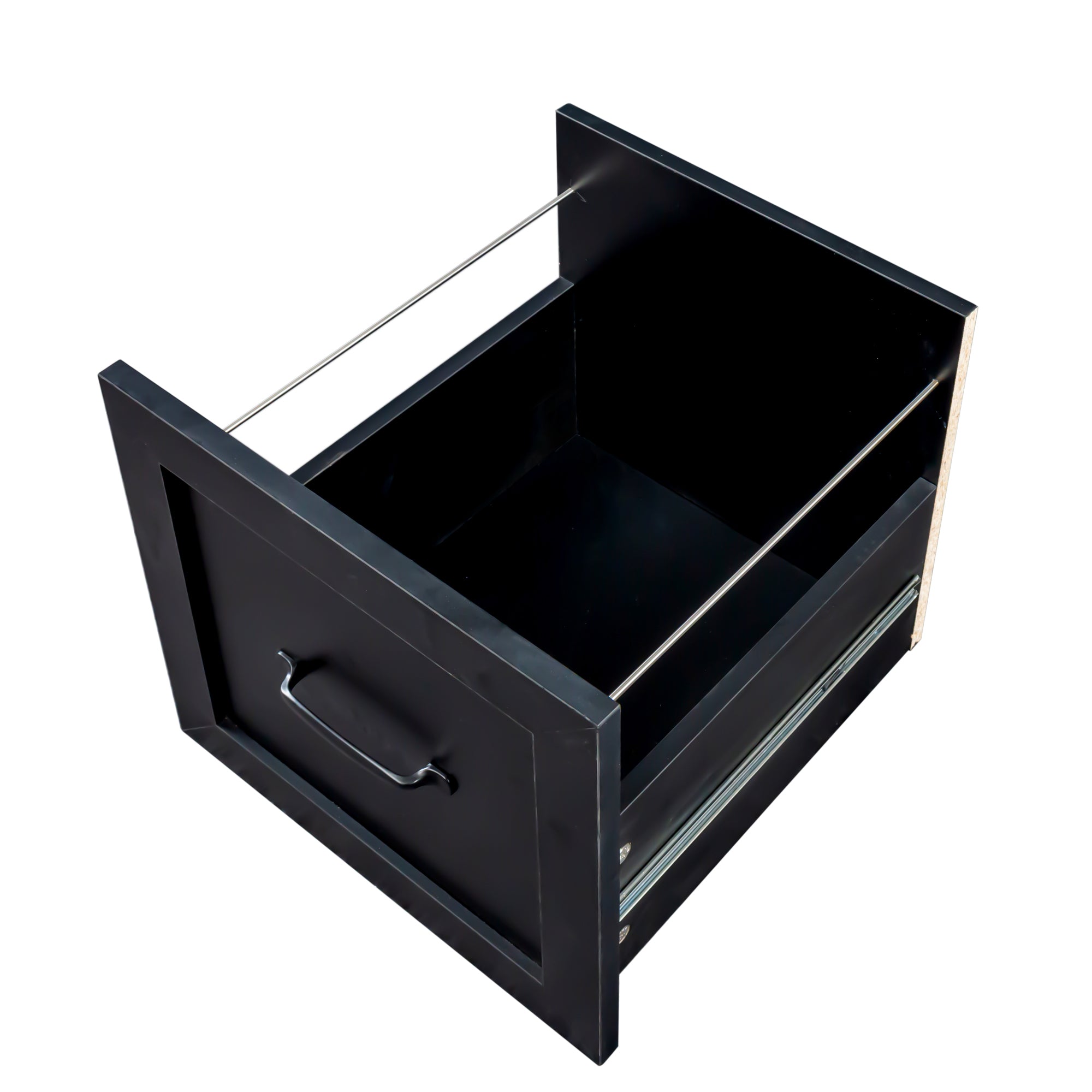 Space-Saving Home Office Computer Workstation with Storage Shelves