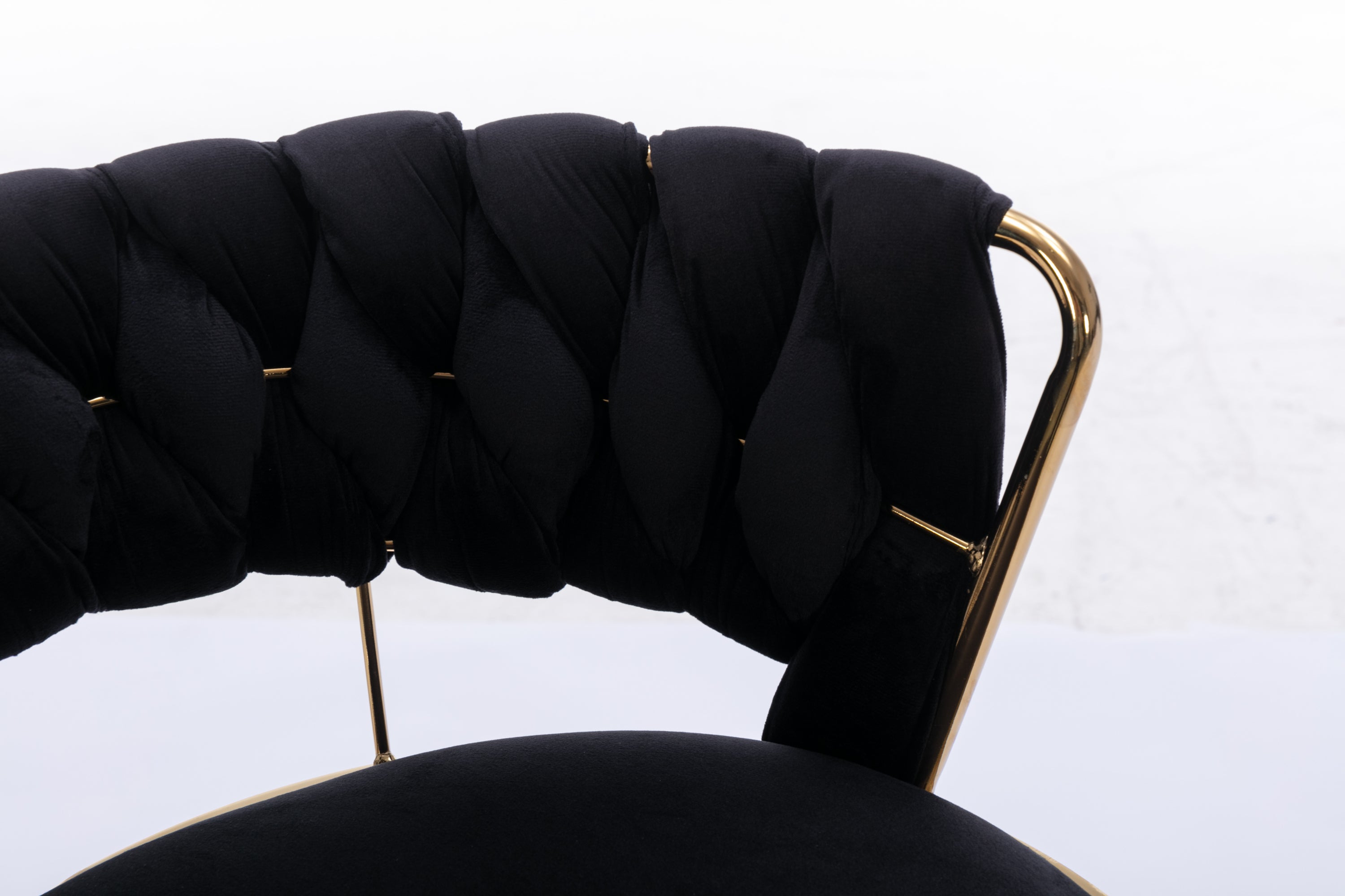 Swivel Height Adjustable Velvet Bar Stools with Golden Leg (Set of 2 )