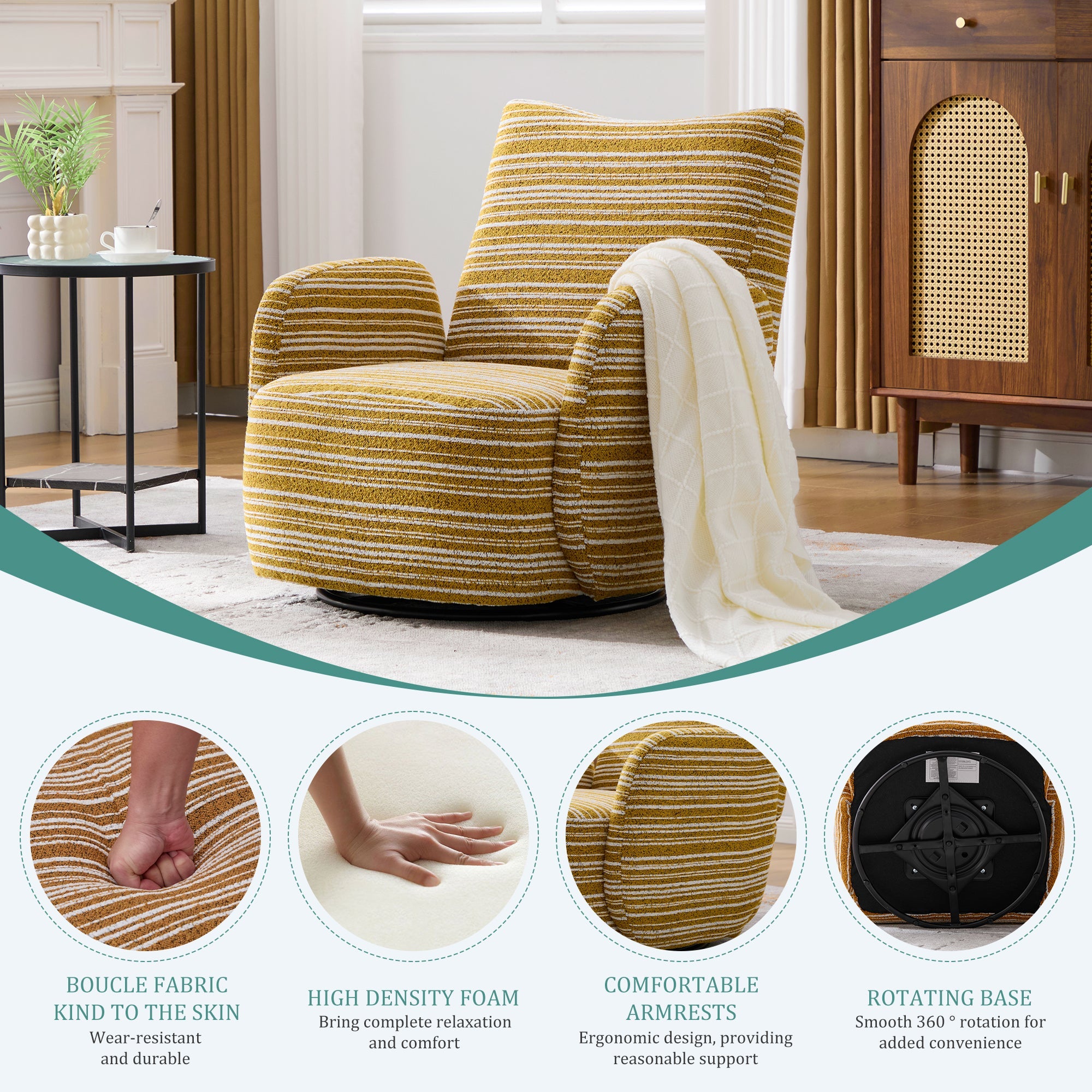 Modern Style Swivel Leisure Chair
