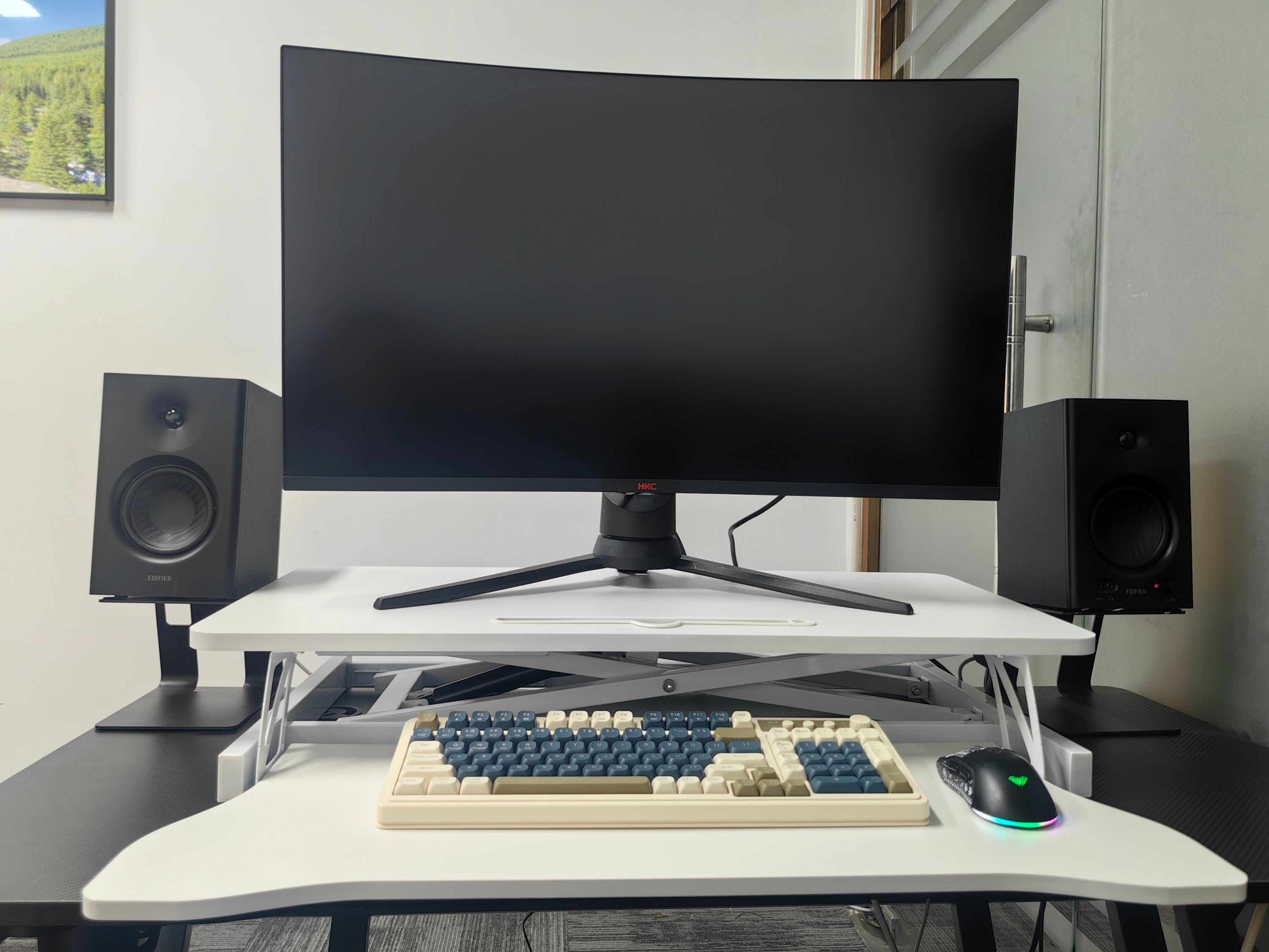 32 Inch Desk Converter Height Adjustable Sit to Stand Rise