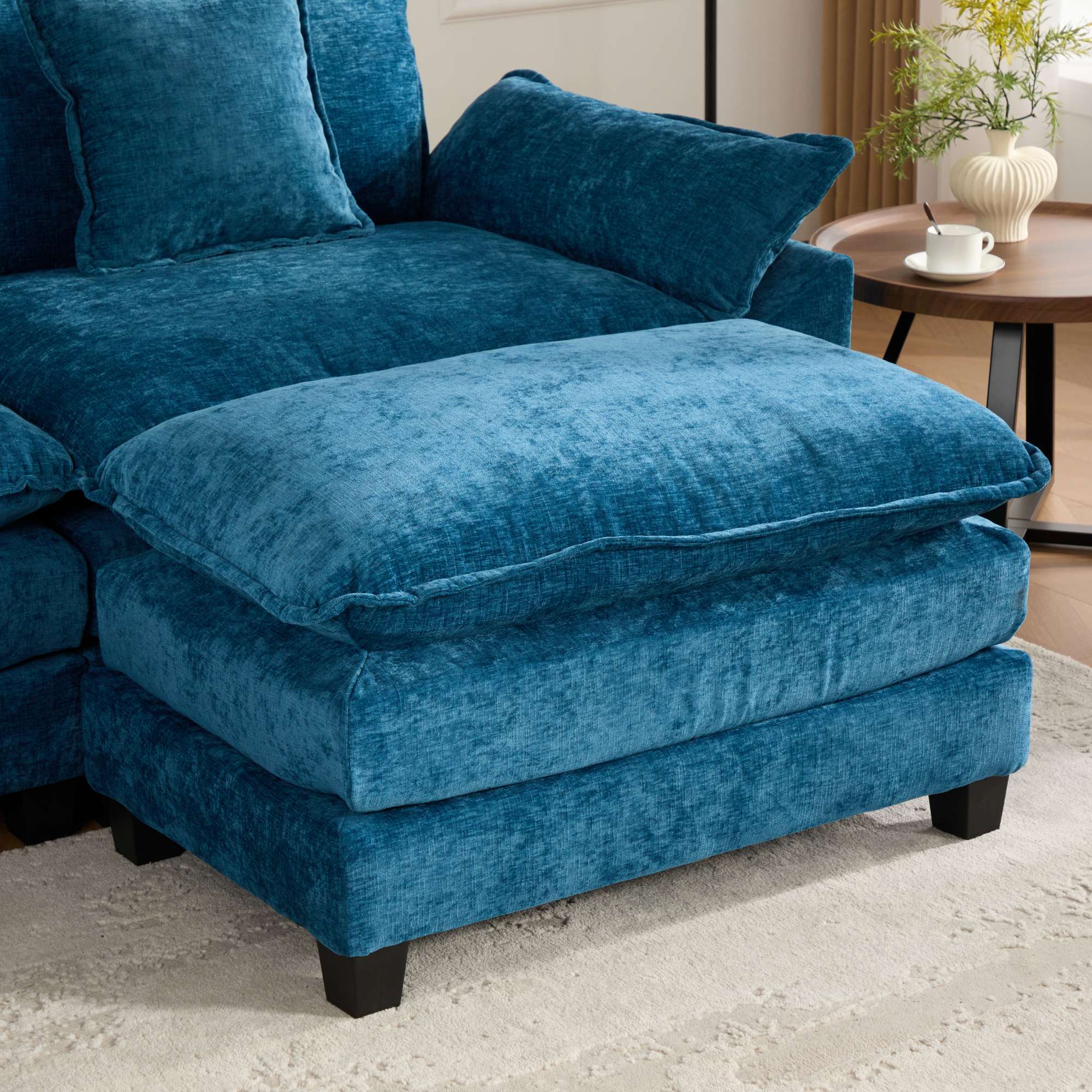 Modern Sectional Cloud Sofa Single Seat (Ottoman is Not Included)