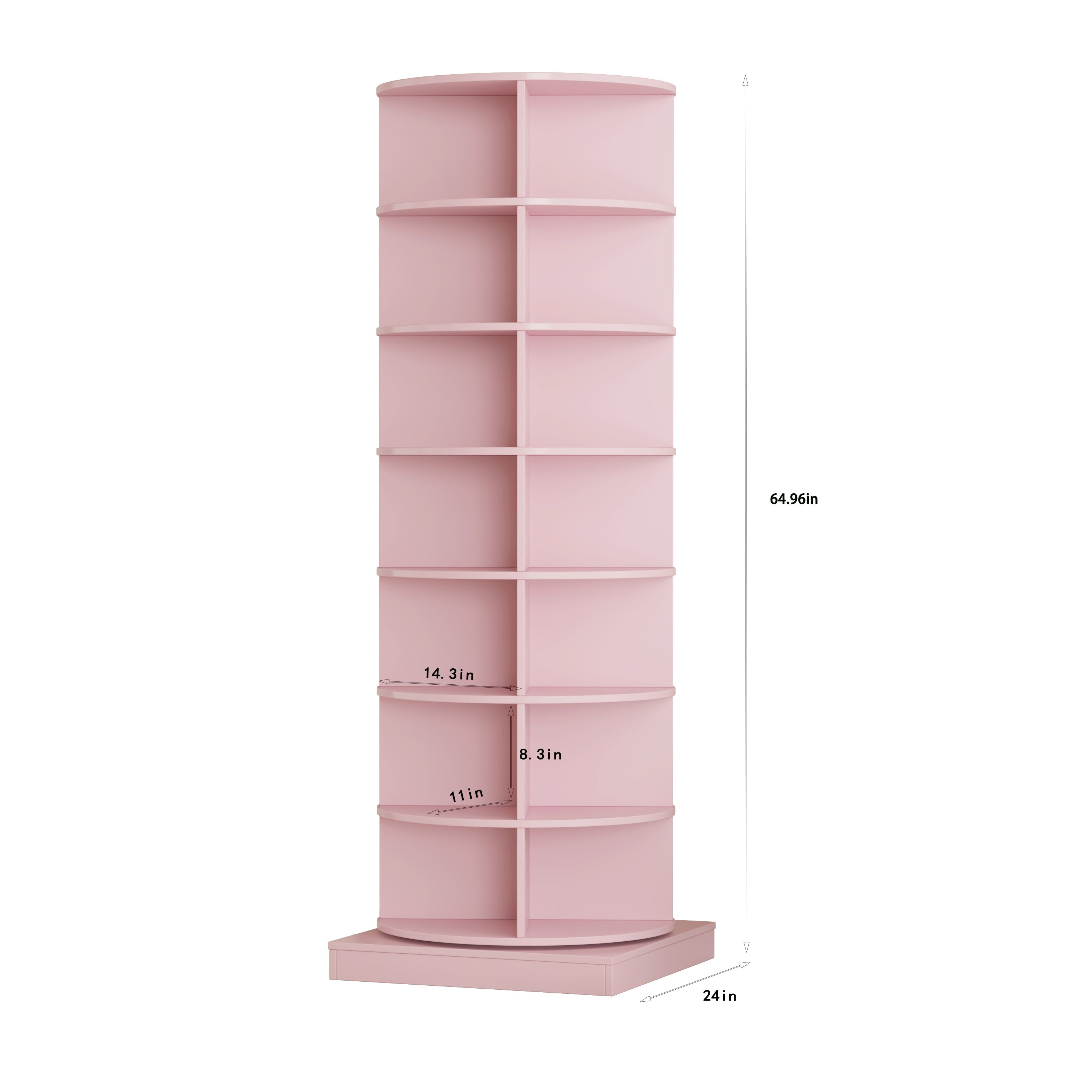 Modern 360° Rotating Shoe Cabinet 6/7 Layers Space Saver