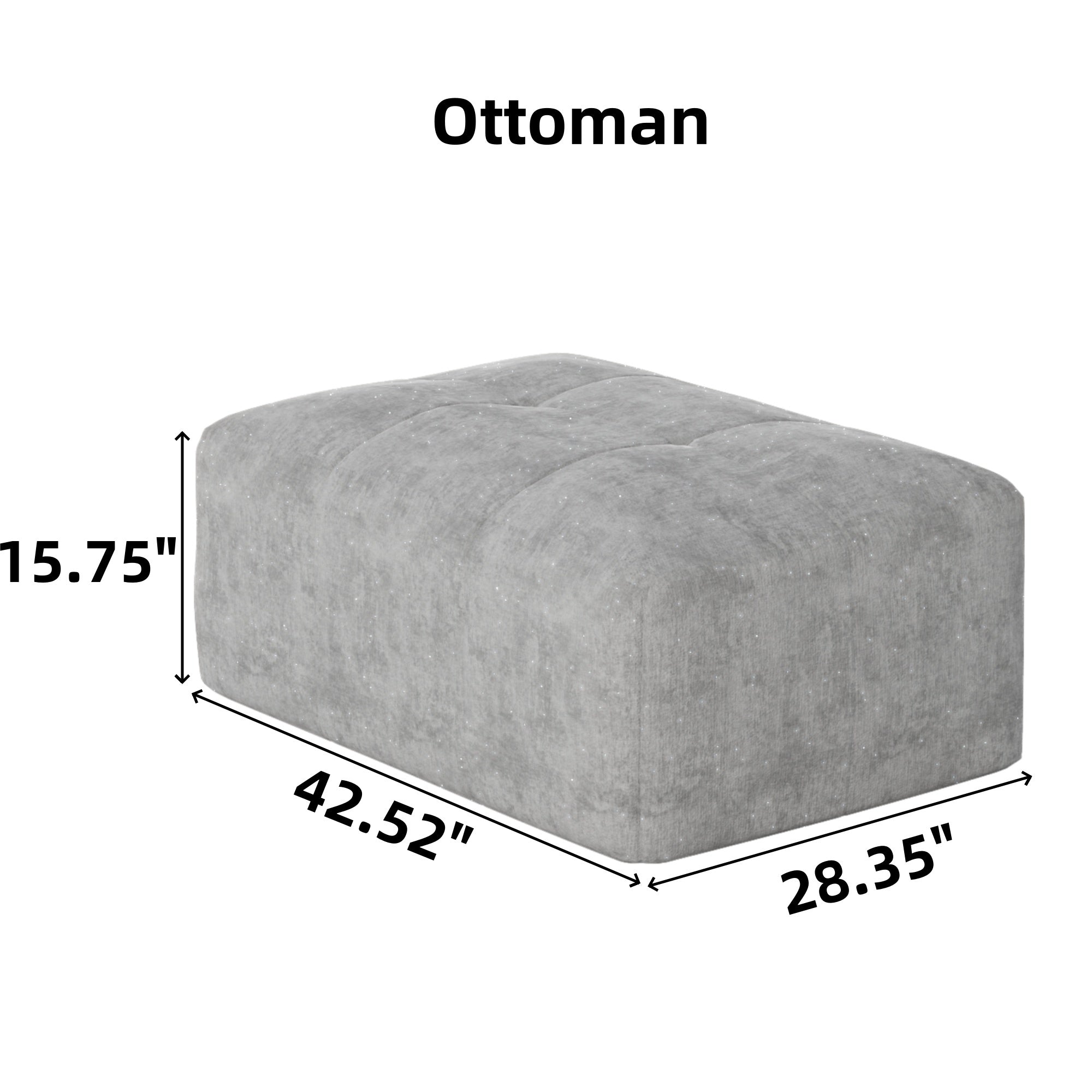 Modern Oversized Modular Sectional DIY Sofa