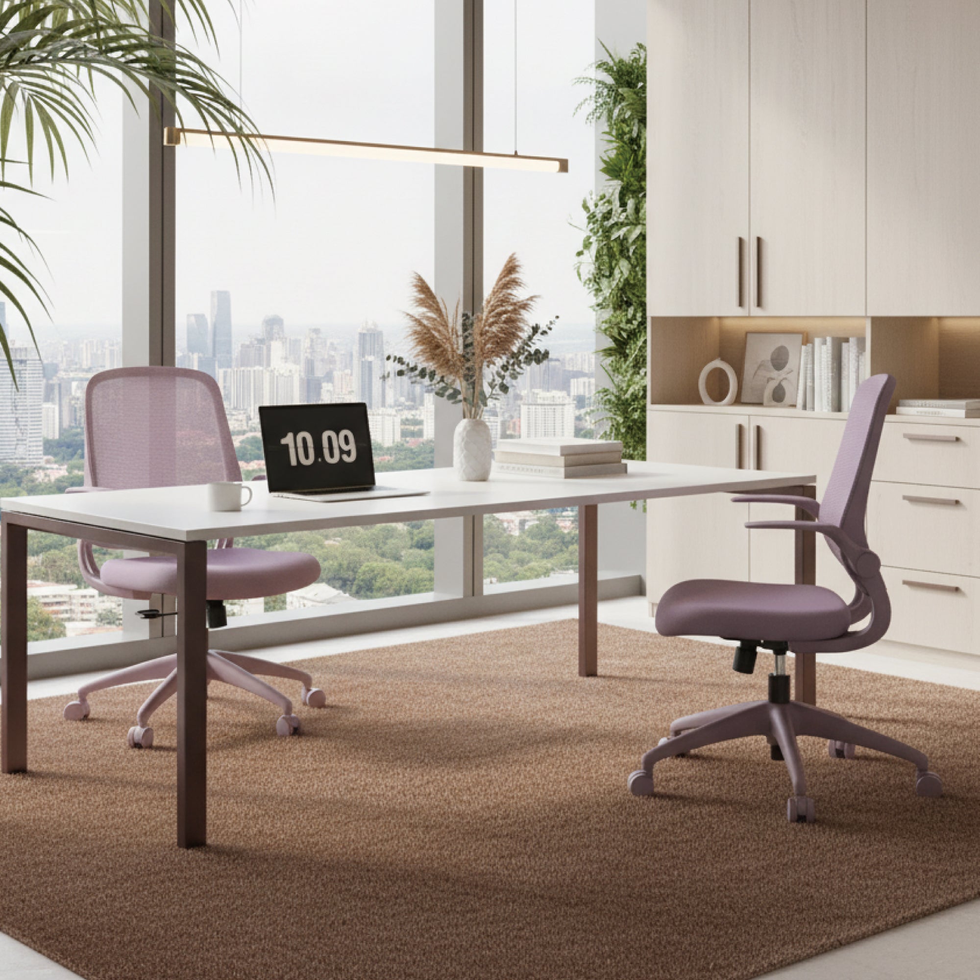 Colorful Ergonomic Office Chair with Flip-Up Armrests