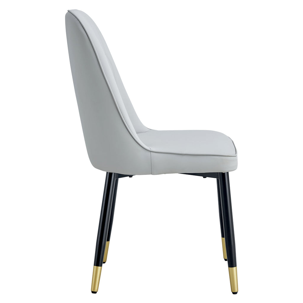 Modern PU Artificial Leather Dining Chairs (Set of 4)