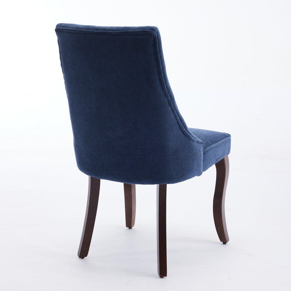 Rayon Cloth Flocking Velvet/Linen Dining Chairs (Set of 2)
