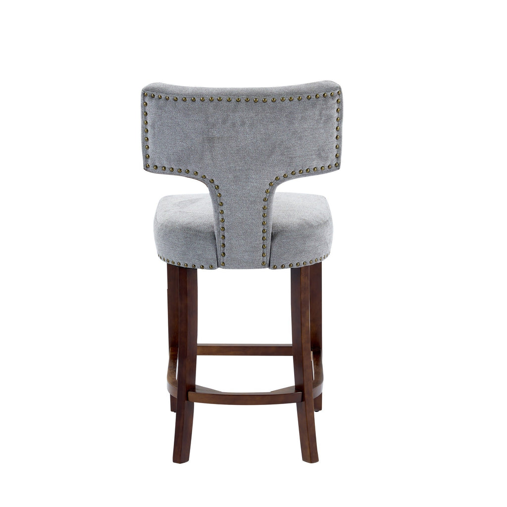 Mid Century Modern Counter Height Bar Stools (Set of 2)
