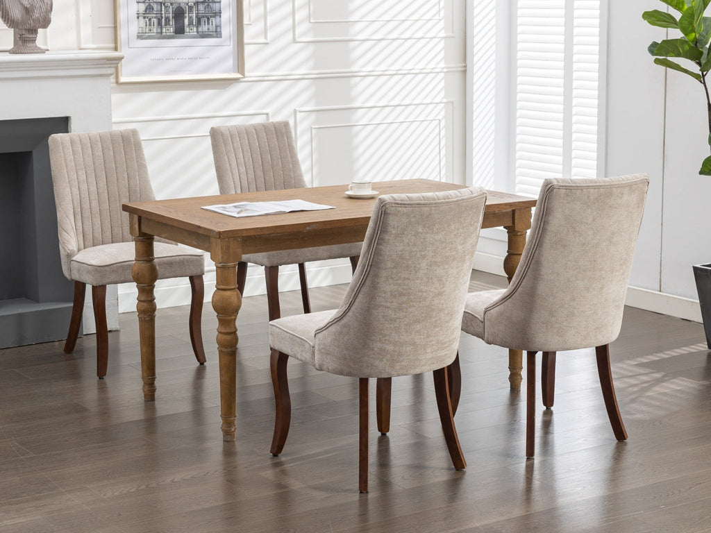Rayon Cloth Flocking Velvet/Linen Dining Chairs (Set of 2)