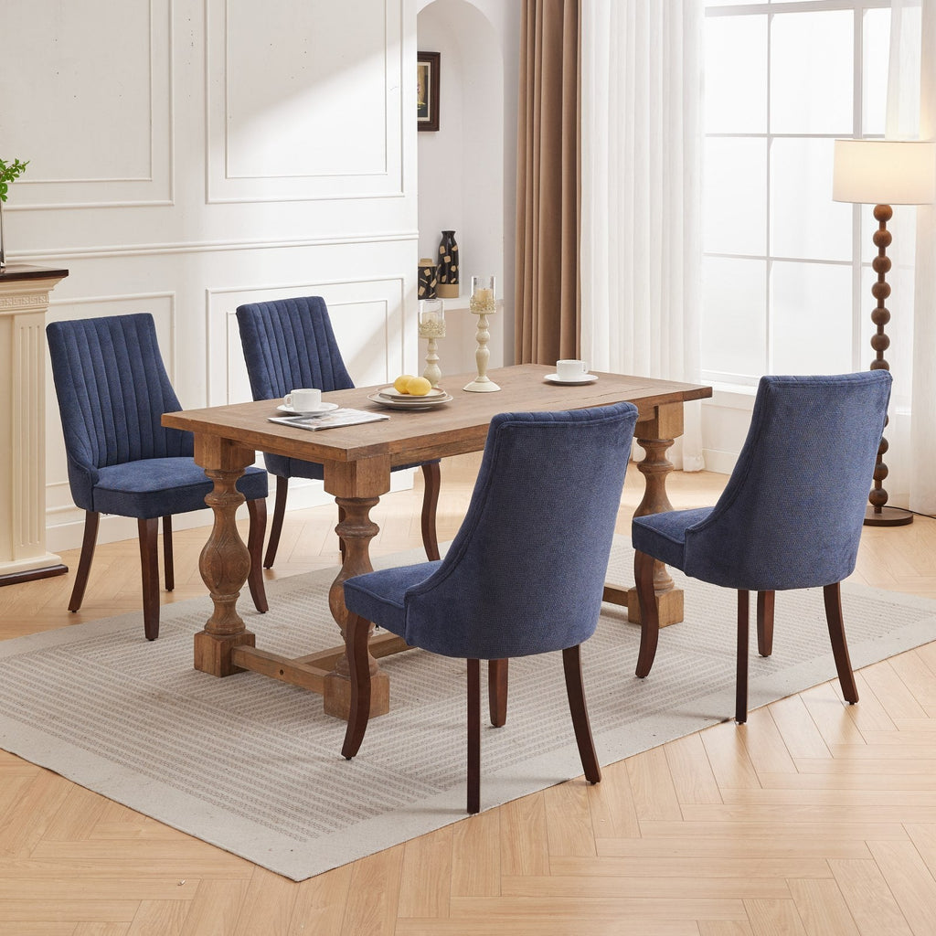 Rayon Cloth Flocking Velvet/Linen Dining Chairs (Set of 2)