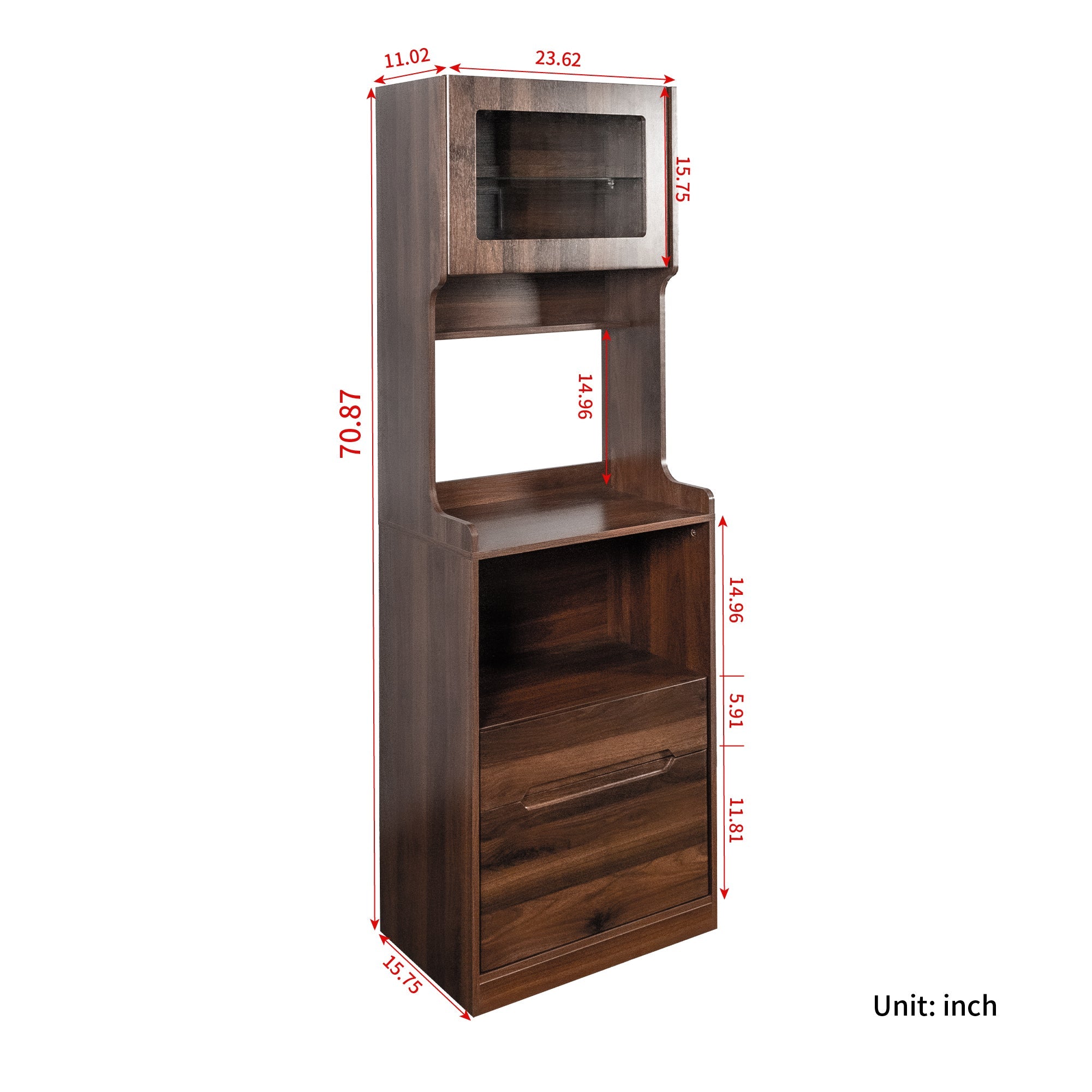 Farmhouse Kitchen Freestanding Buffet Sideboard Coffee Bar Cabinet