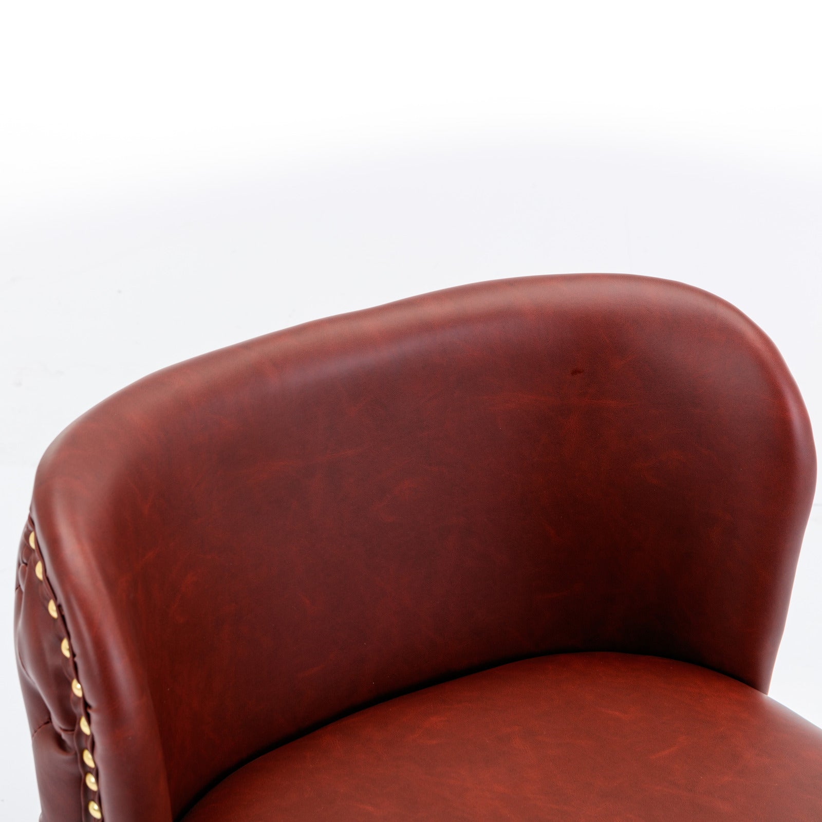 Modern PU Upholstered Bar Stools（Set of 2）