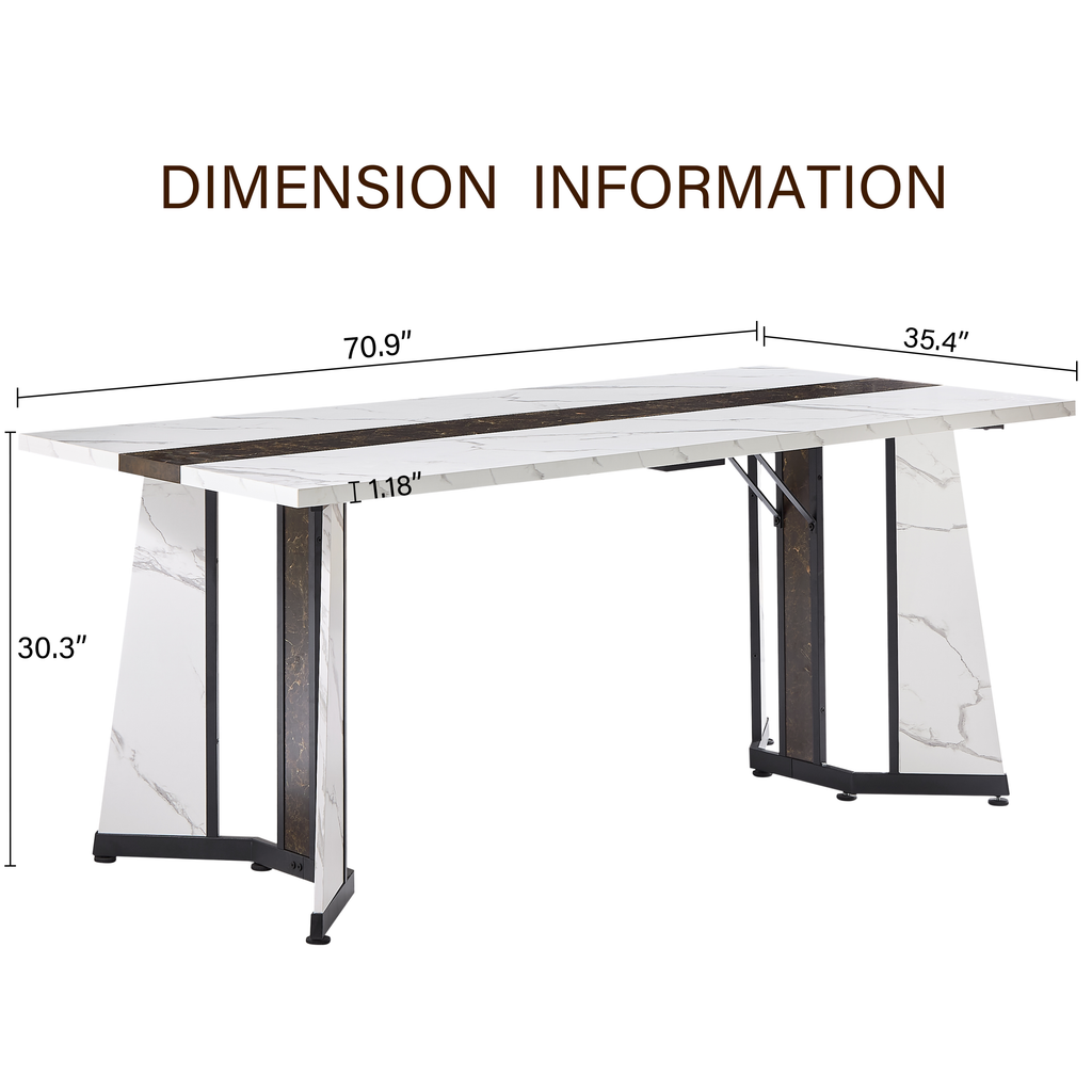 Rustic Rectangular Large Dining Table