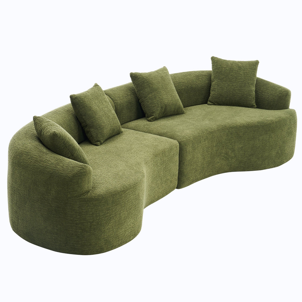 30D High-Density Sponge Sectional Couch for Living Room
