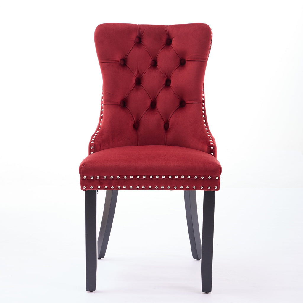 Classic Velvet Dining Chairs (Set of 2)