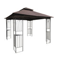 Patio Gazebo Tent with Ventilated Double Roof and Mosquito Net for Backyard or Garden