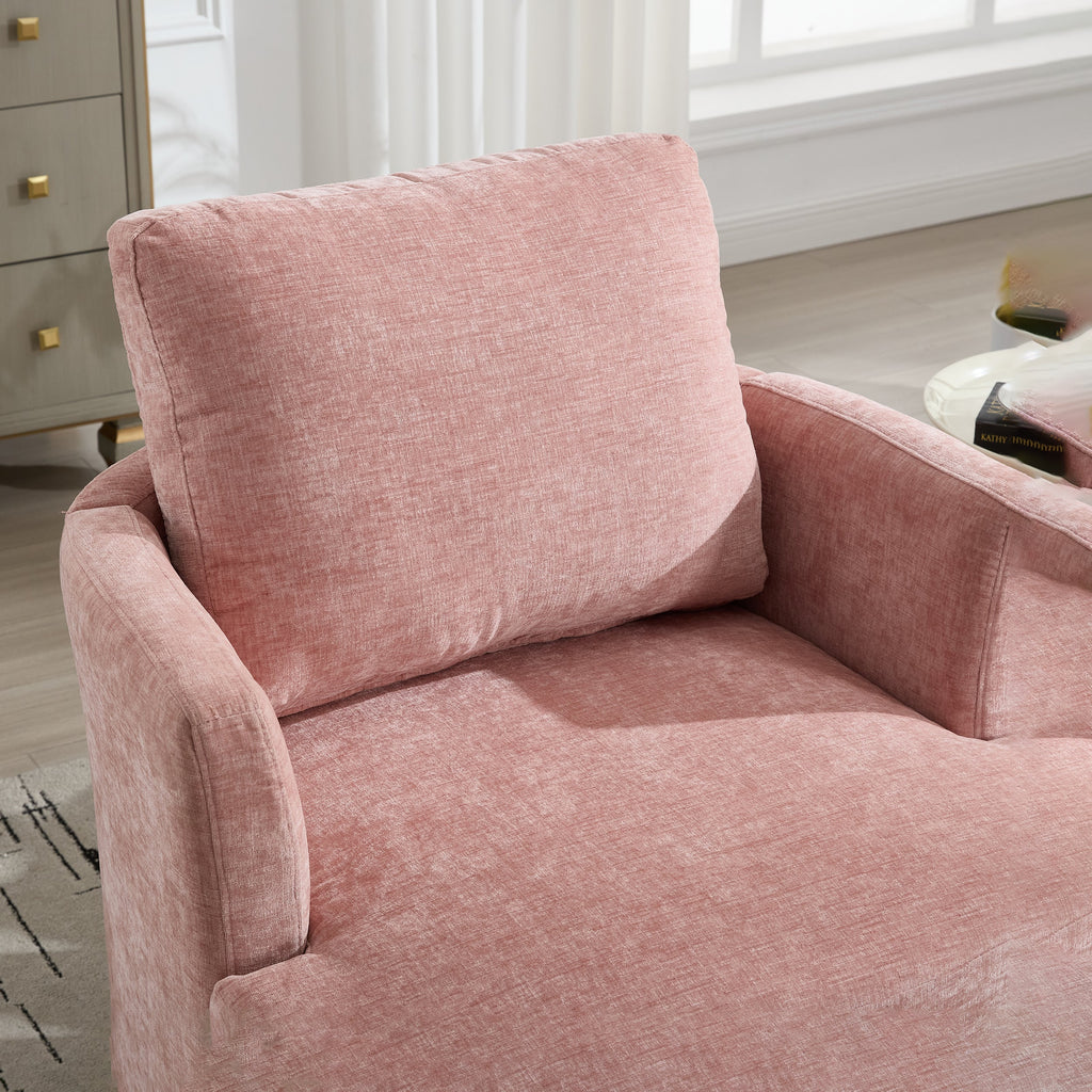 Swivel Chenille Fabric Sofa Chair