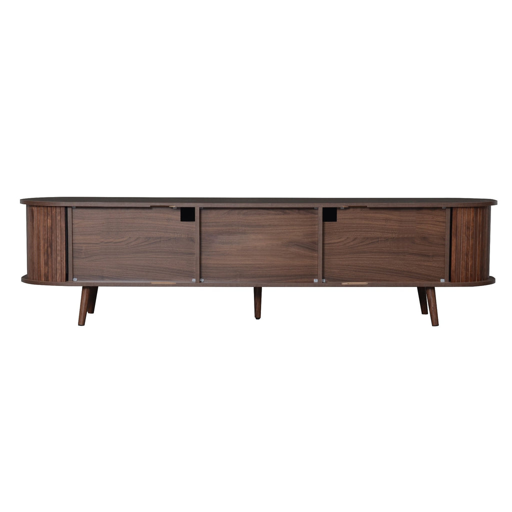 Mid-Century Modern TV Stand for 80' TV
