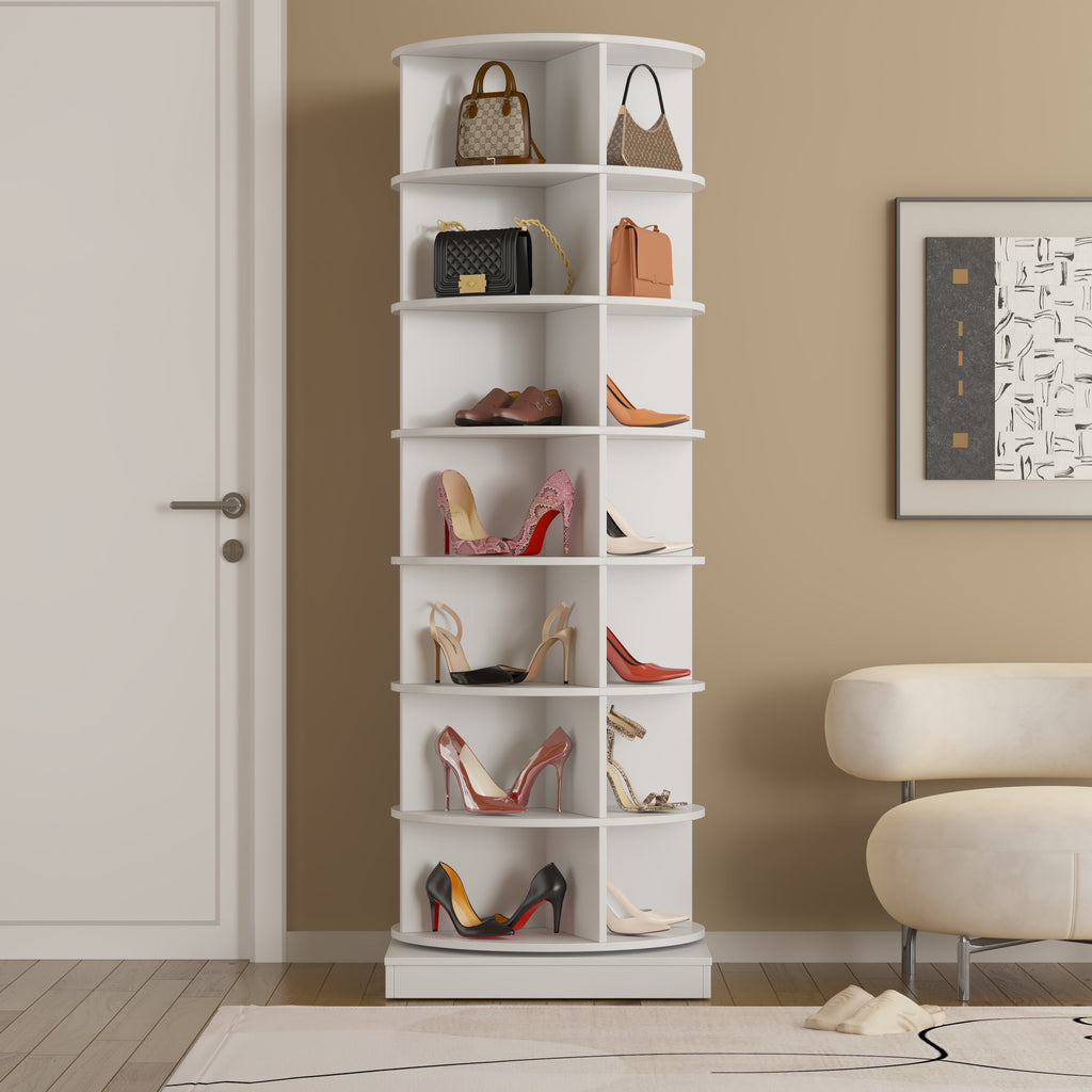 Modern 360° Rotating Shoe Cabinet 6/7 Layers Space Saver