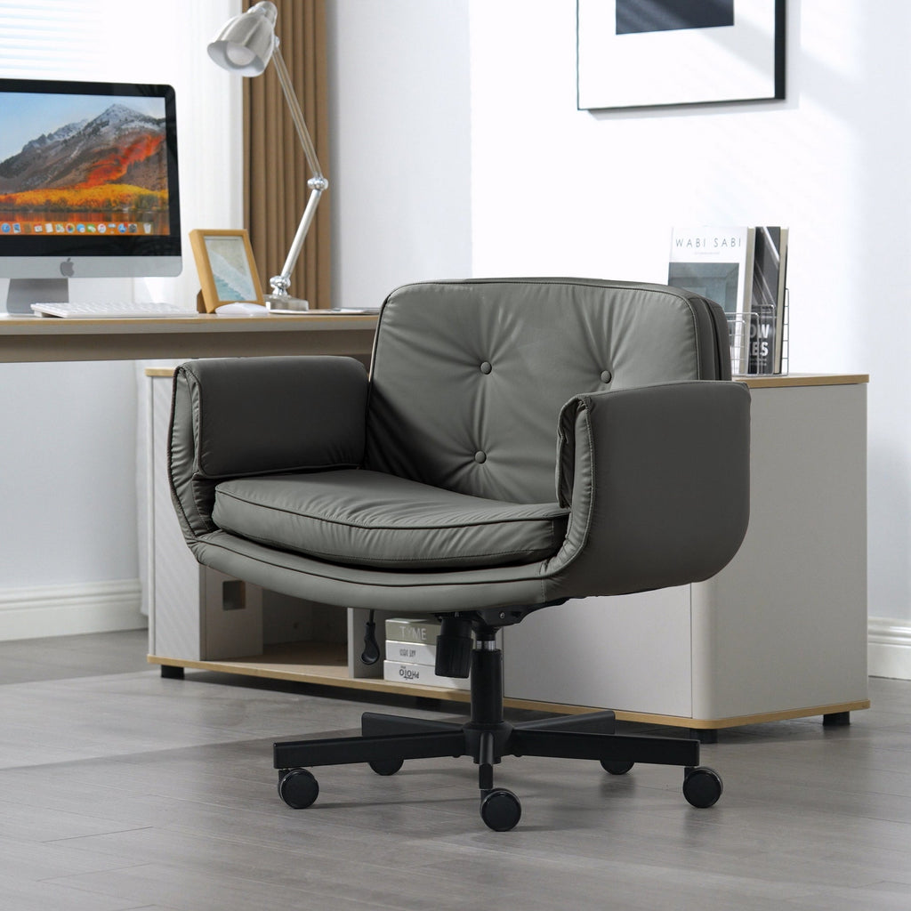 Pet Friendly Criss Cross Chair Swivel Task Office Chairs with Wide Seat