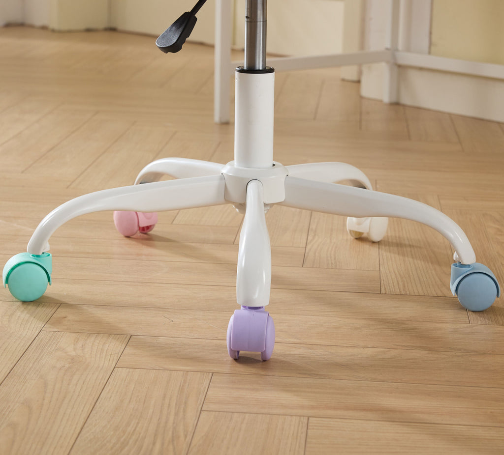 Artificial Rabbit Hair Adjustable Office Chair with Metal Base