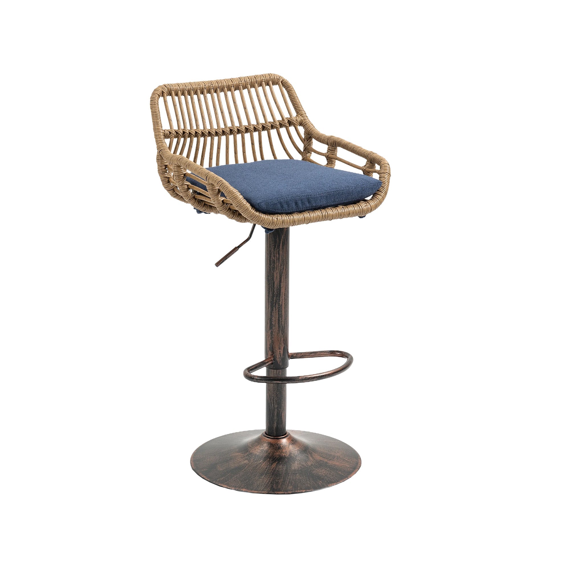 Modern Swivel Bar Stools (Set of 2)