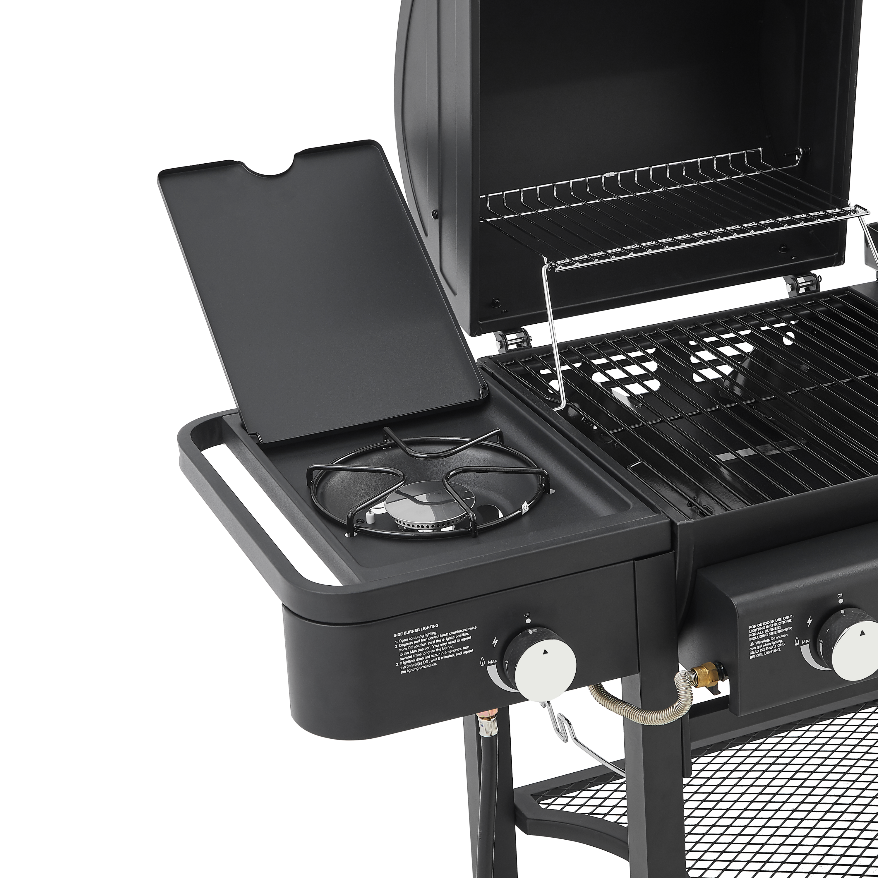All-in-One 5 Burner Propane Gas Grill Griddle Combo 56000 BTU Heavy Duty Backyard BBQ