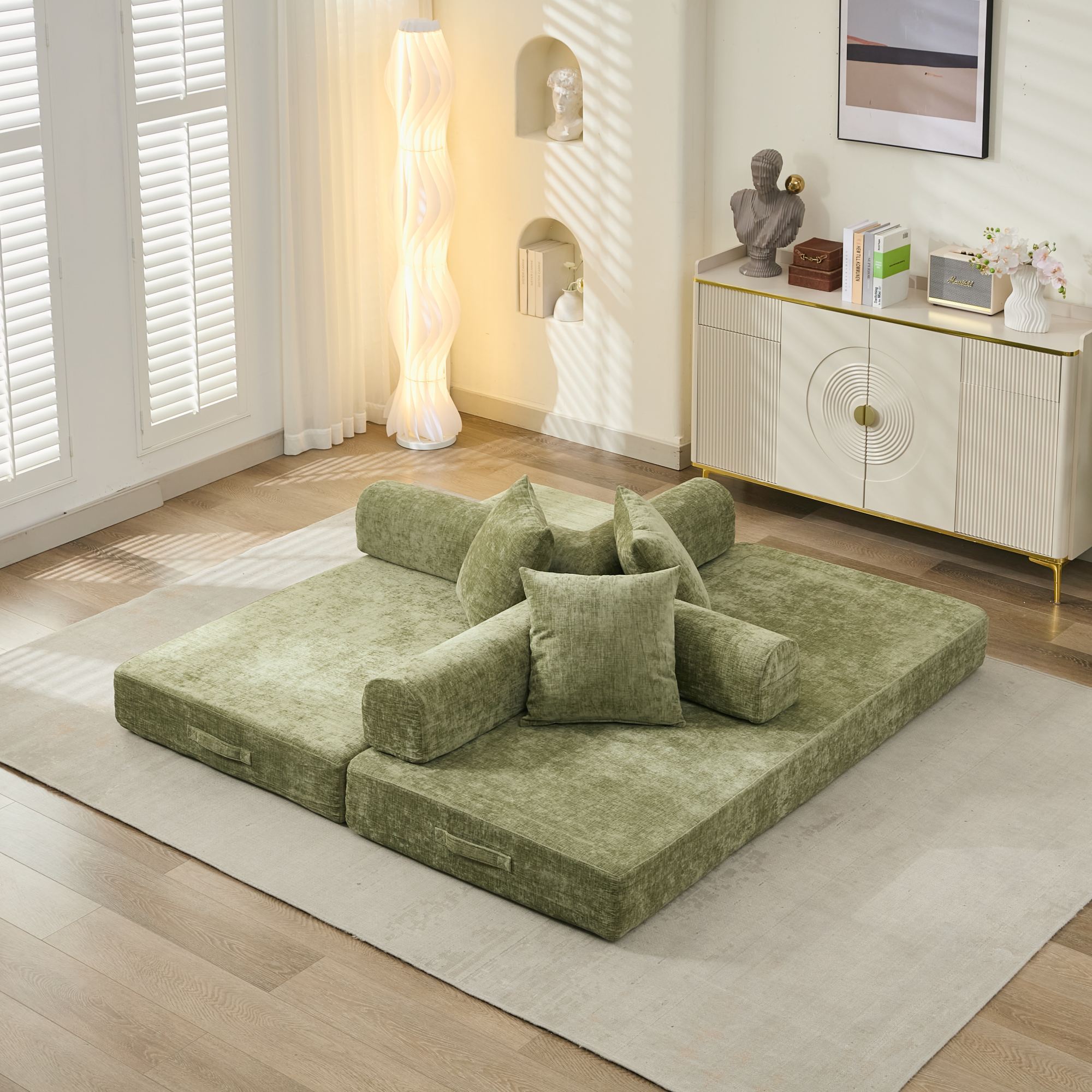 Comfy Convertible Folding Mattress Sofa Bed