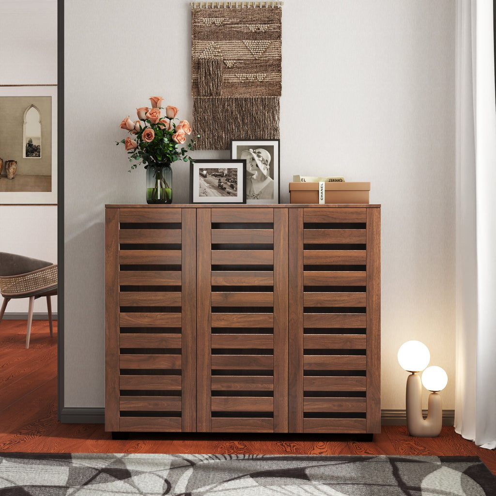 5-Tier Shoe Storage Cabinet with Adjustable Shelves