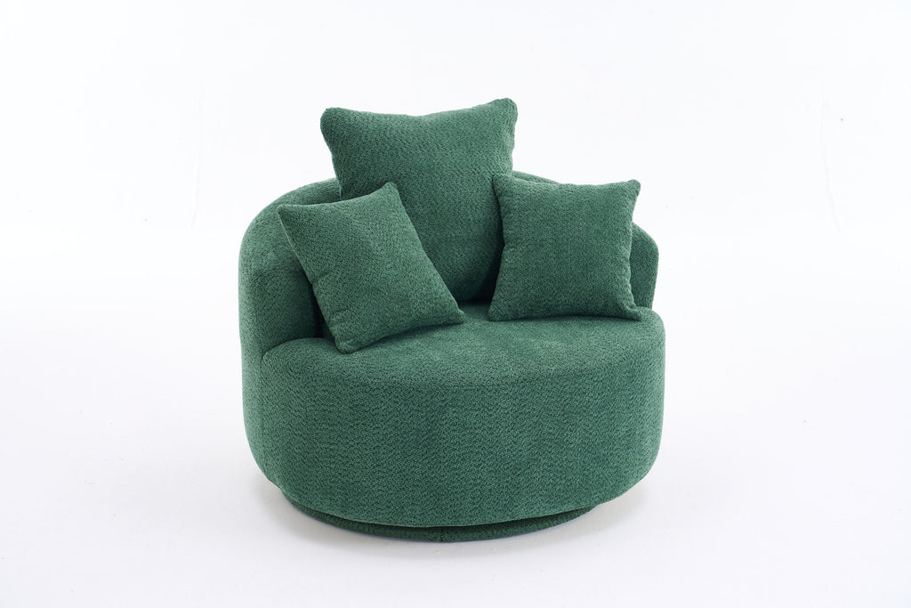 360° Swivel Round Upholstered Sofa Chair