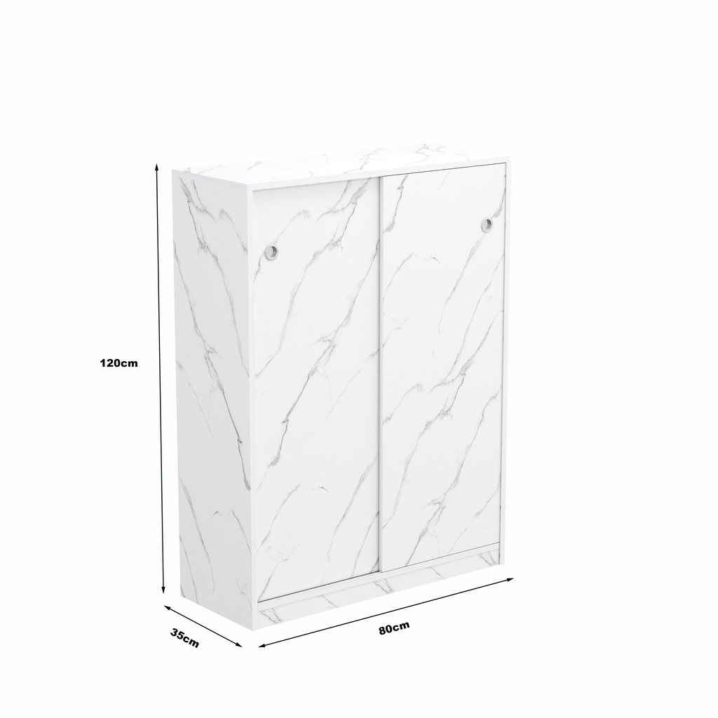 Marble Shoe Cabient with Sliding Door