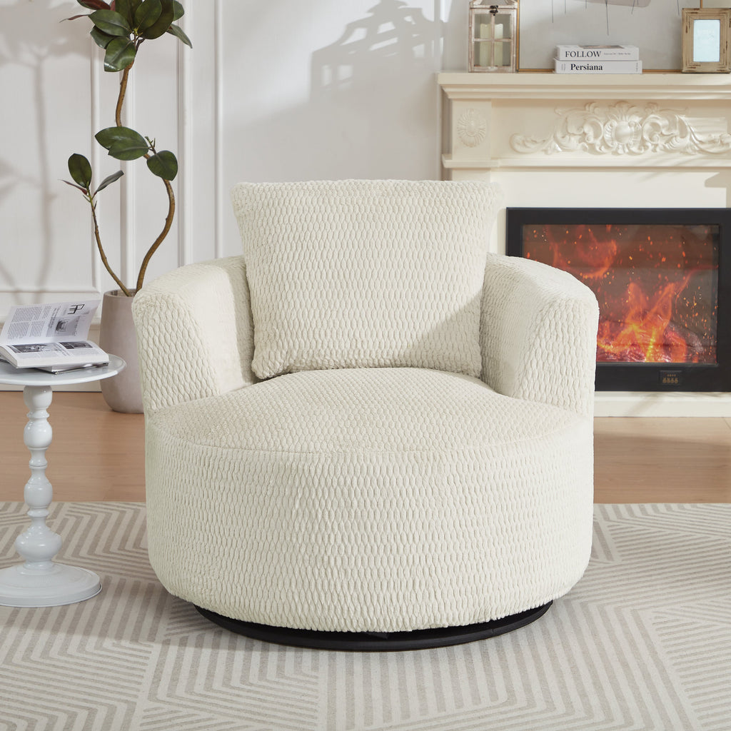 360° Swivel Compressible Accent Chair