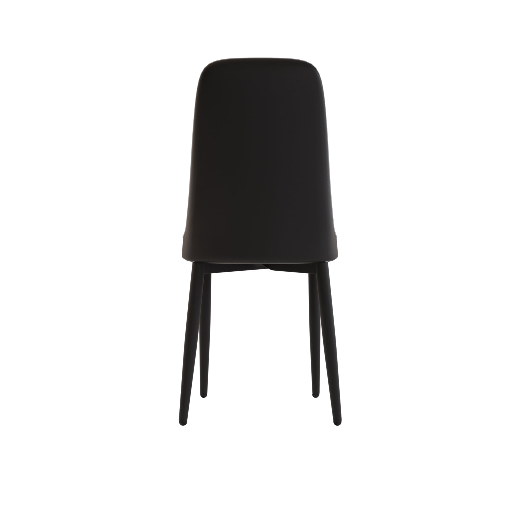 Modern Dining Chair Set of 4 with High-Quality PU Leather