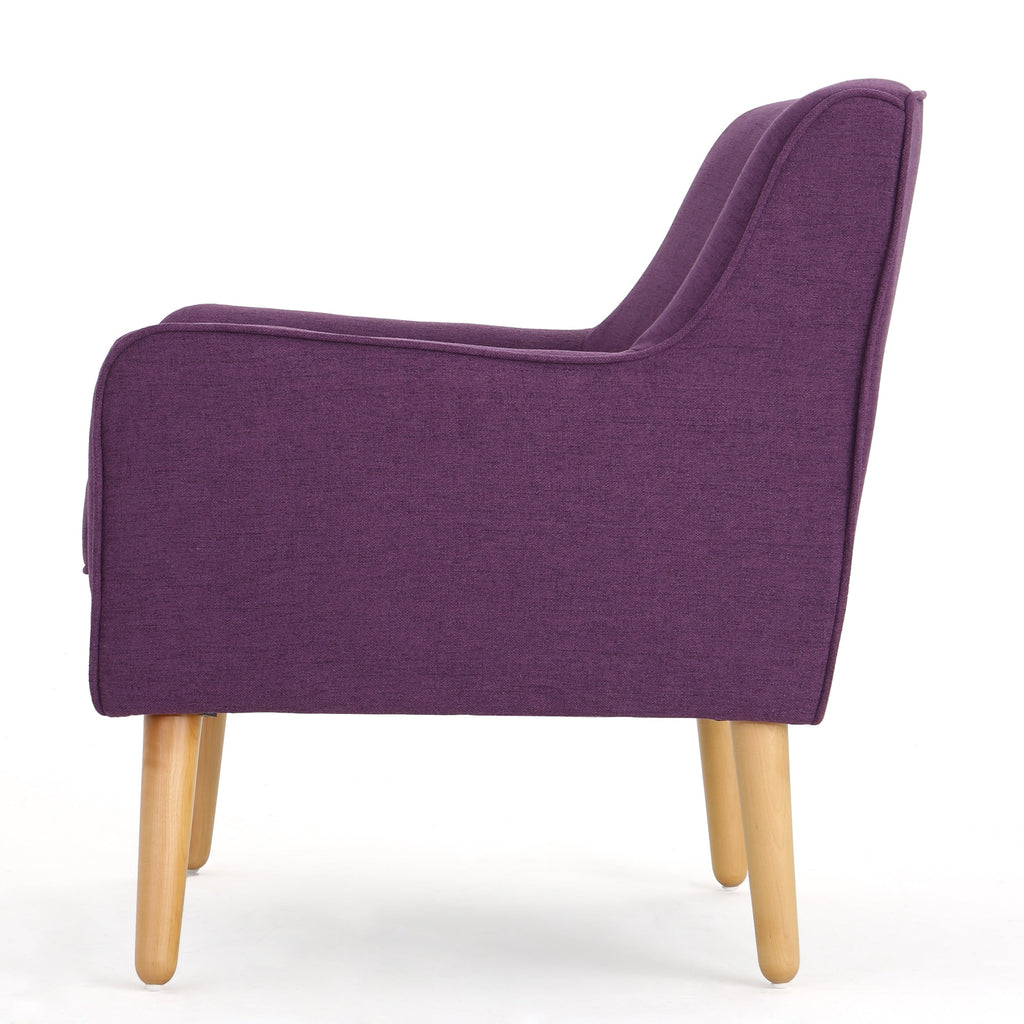 Mid-Century Modern Arm Chair with Tufted Back