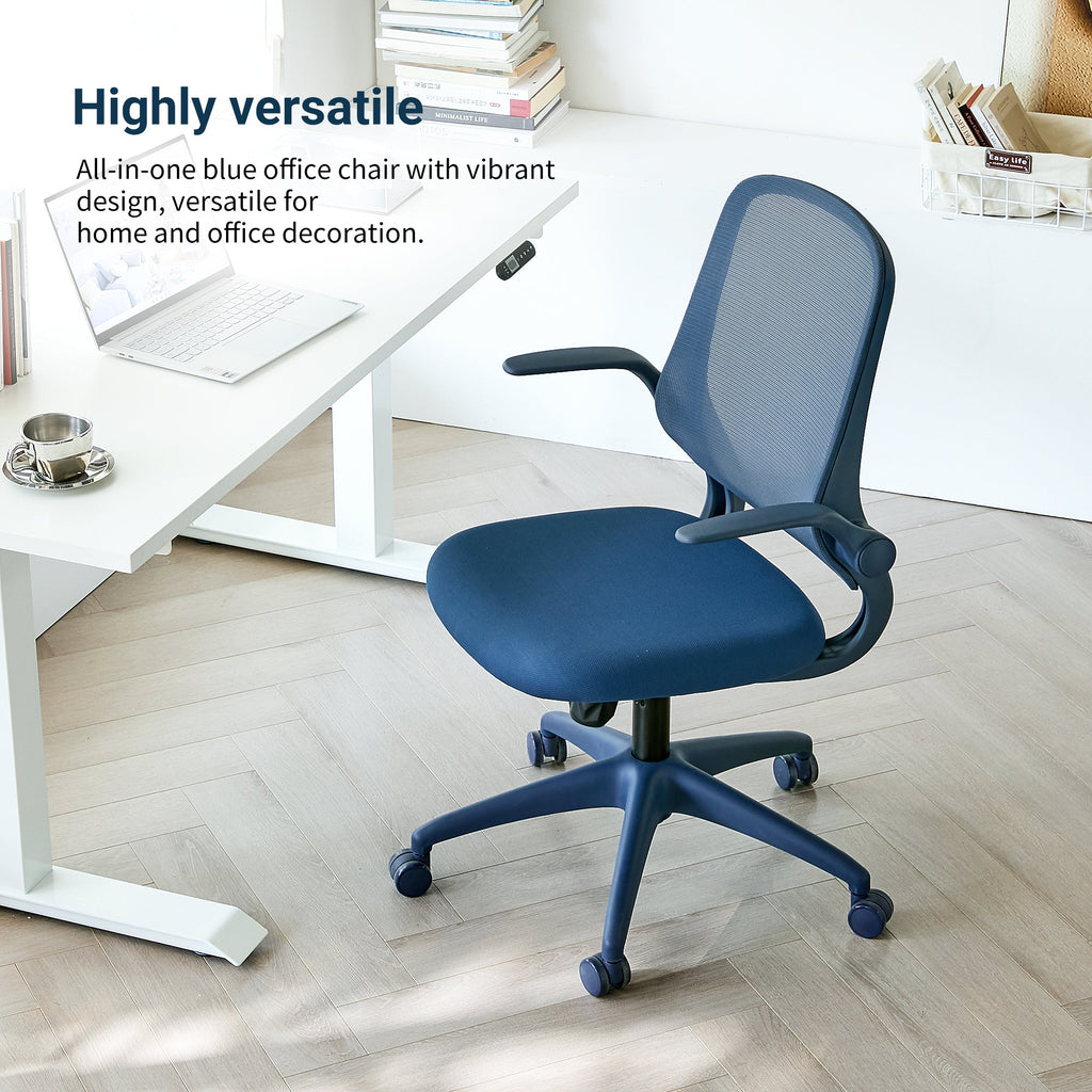 Colorful Ergonomic Office Chair with Flip-Up Armrests