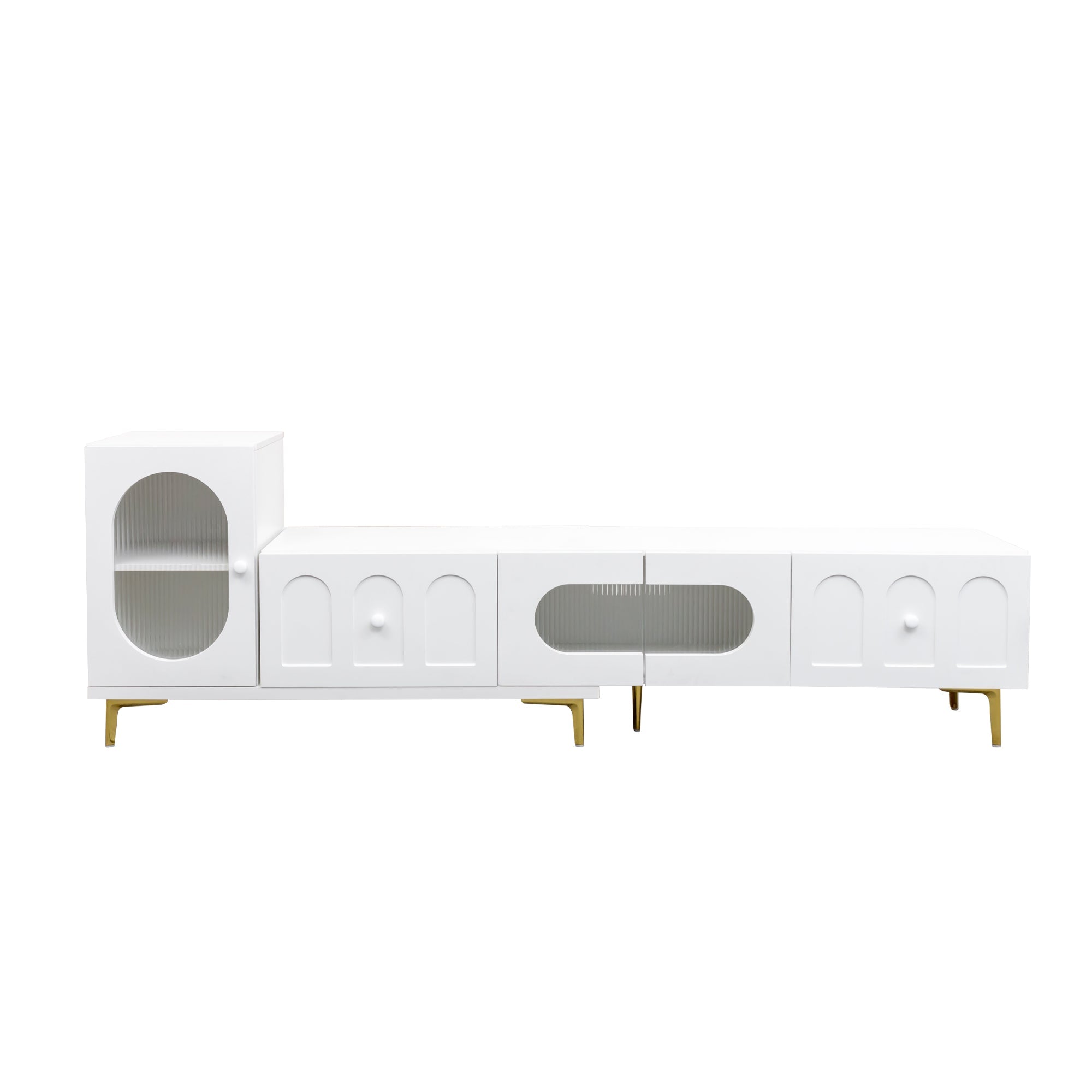 Wood Rectangle Extendable TV Stand