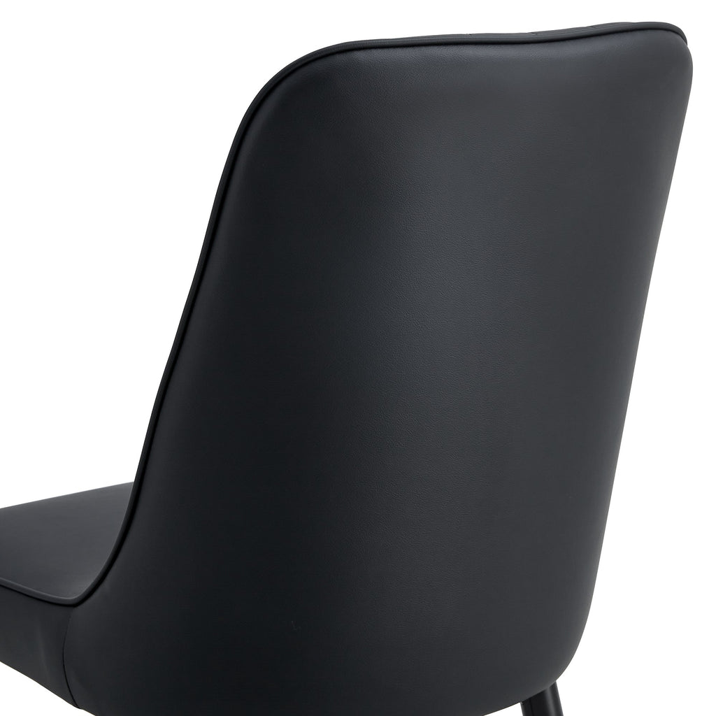Modern PU Artificial Leather Dining Chairs (Set of 4)